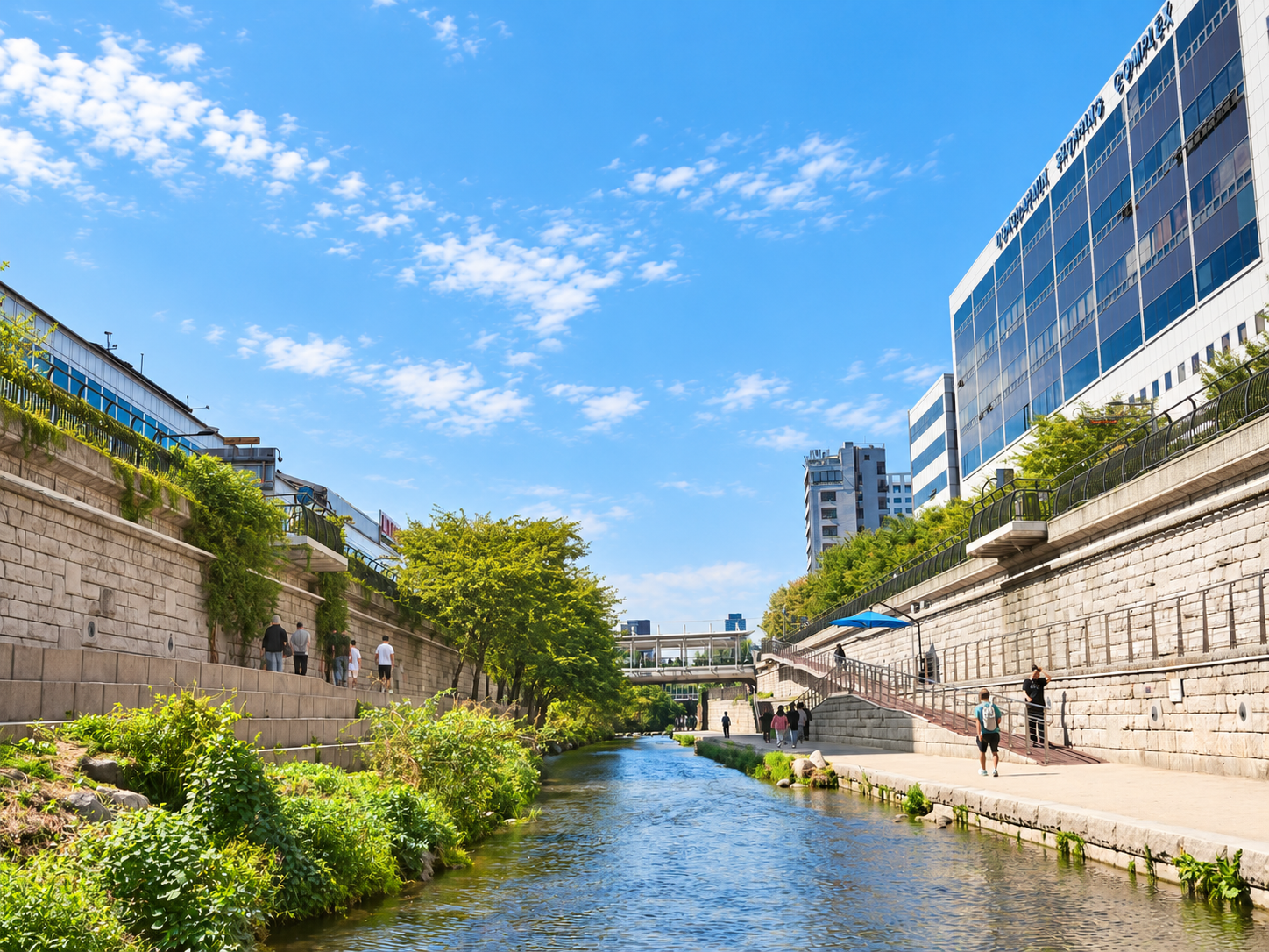 청계천 수변 풍경